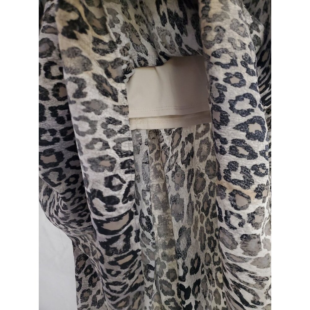 NWT East Adeline Wrap Skirt Animal Print Size 3XL MSRP $59 Boho Beach High Low - Picture 4 of 14